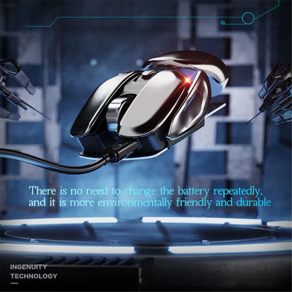 Experience Ultimate Comfort and Precision with the PX2 Metal 2.4G Wireless Mute Mouse - 1600DPI, 6 Buttons, Lightweight Design for Gaming and Office Use