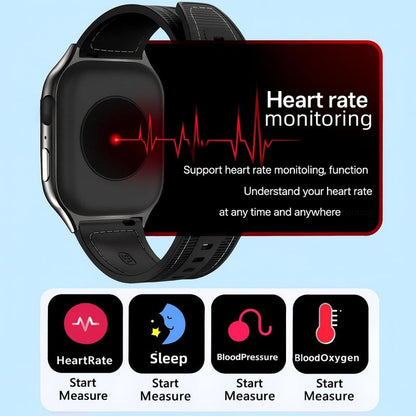 Upgraded Smartwatch Gift Set – Bluetooth Earbuds, Wall Charger, USB Cable, Wireless Watch Charger & 2 Bands | Everyday Wearable Essentials Bundle for Men & Women