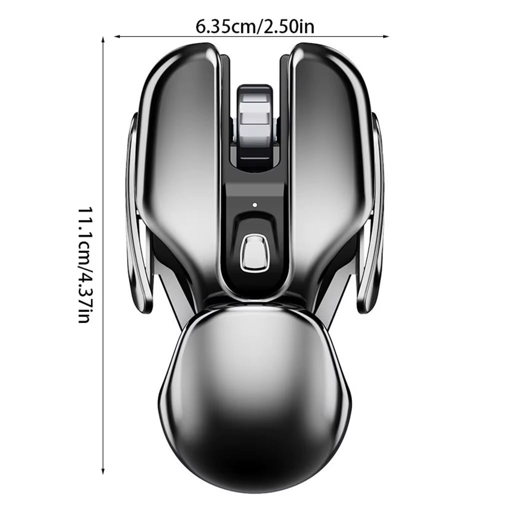 Experience Ultimate Comfort and Precision with the PX2 Metal 2.4G Wireless Mute Mouse - 1600DPI, 6 Buttons, Lightweight Design for Gaming and Office Use